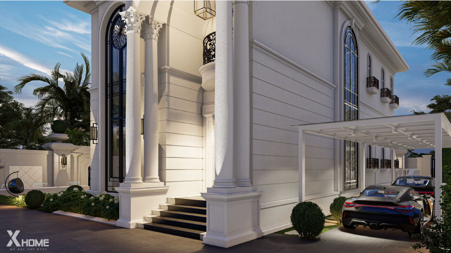 biệt thự tân cổ điển 2 tầng