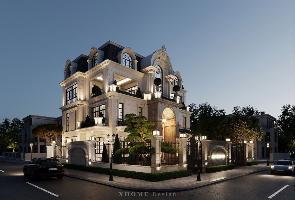 biệt thự tân cổ điển 2 tầng
